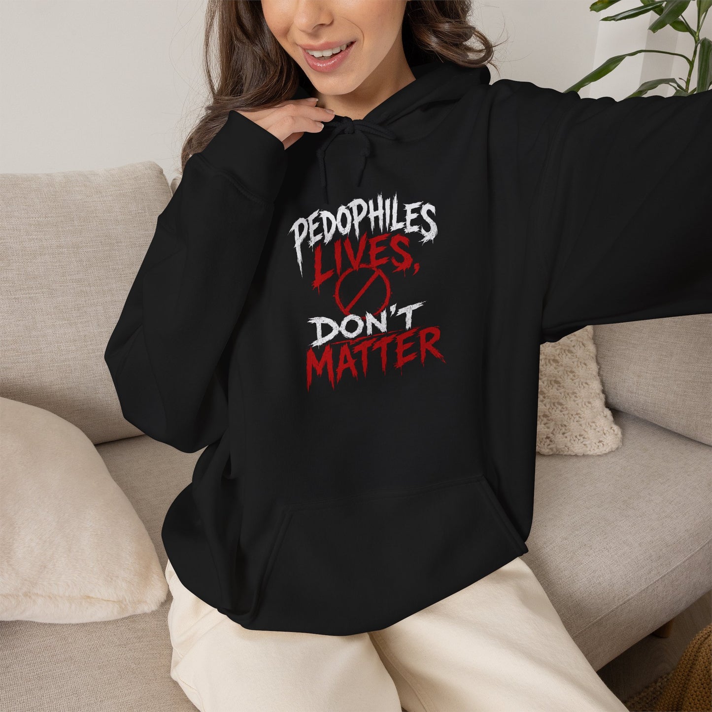 'Pedophiles Don't Matter' Graphic Protest Pullover