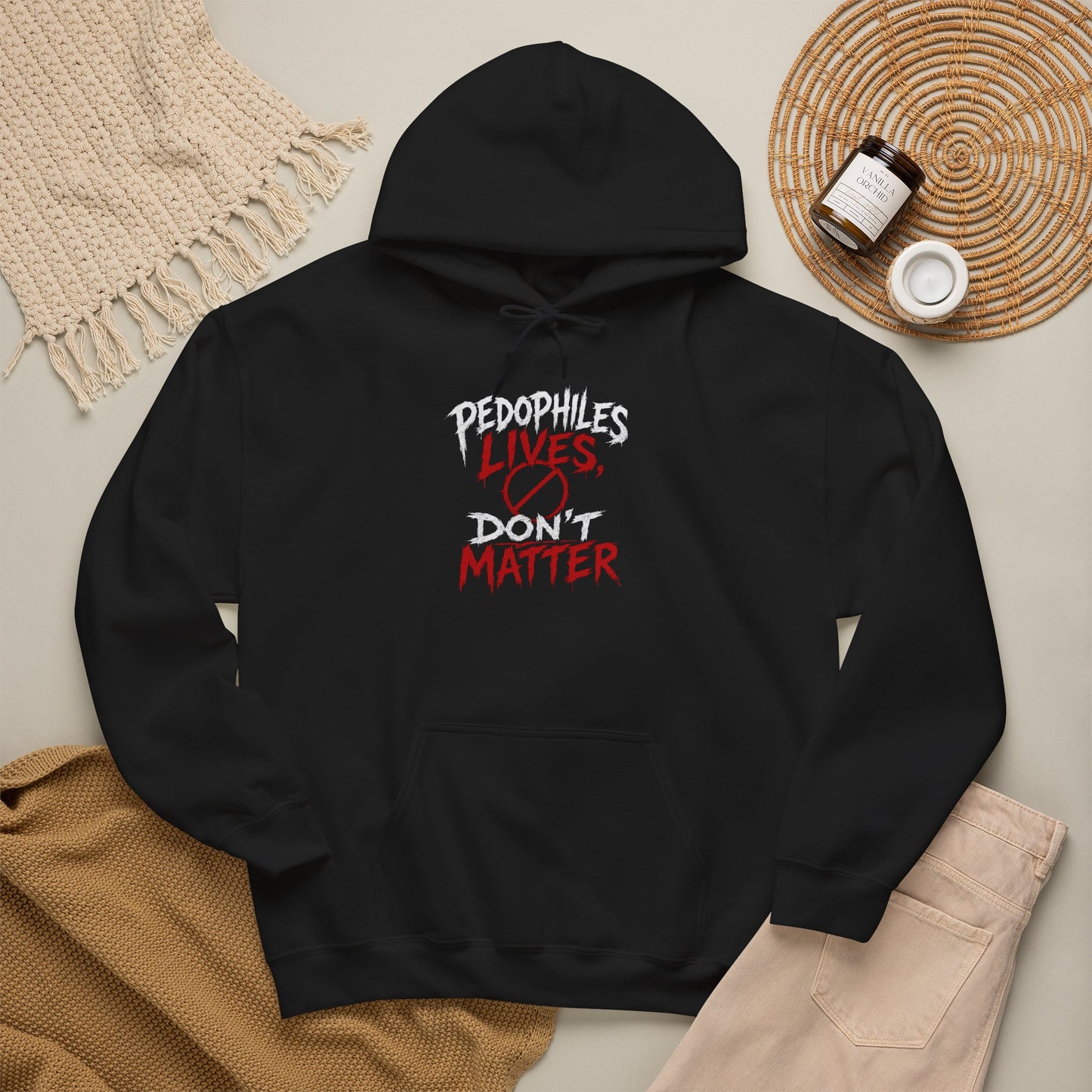 'Pedophiles Don't Matter' Graphic Protest Pullover